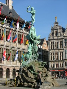 The Grote Markt and Brabo fountain